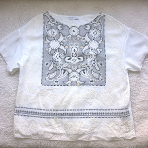 Zara Patterned Tunic Tee